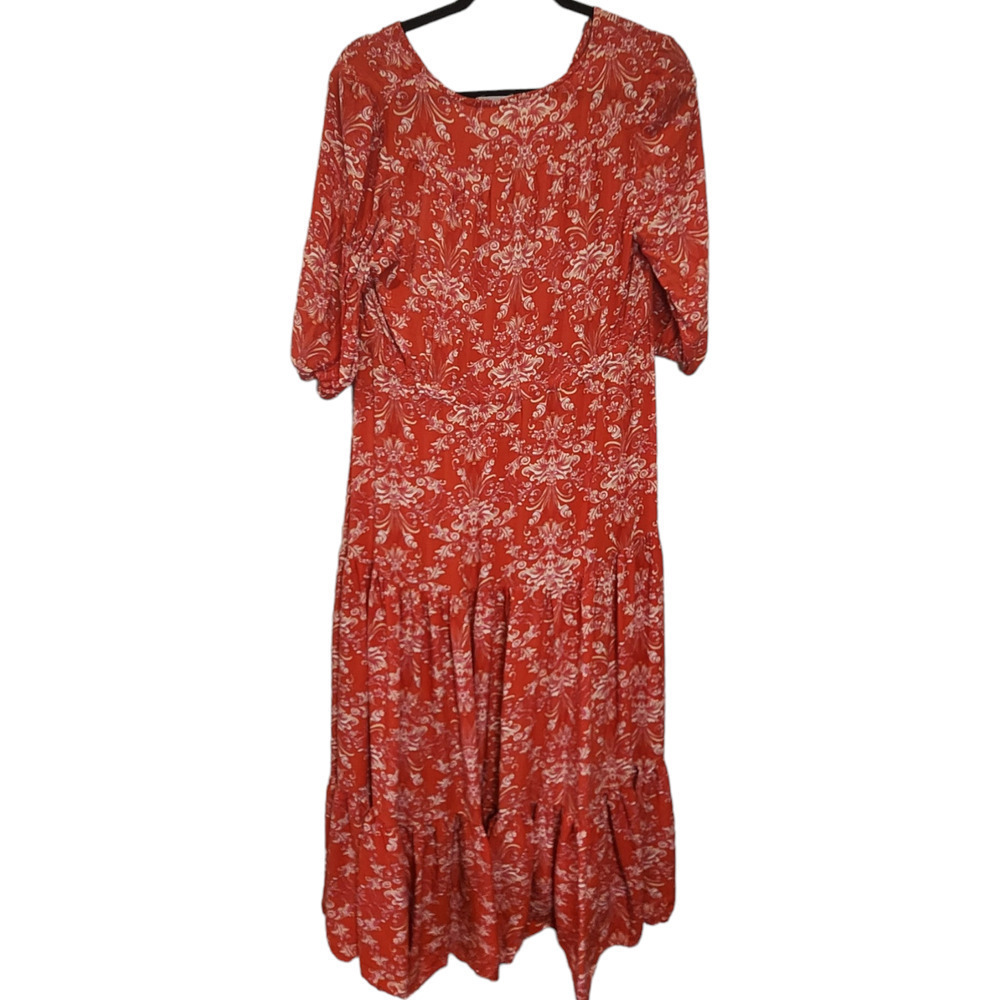 ABEL THE LABEL Strawberry Kisses Boho Maxi Dress Size S - Picture 4 of 10